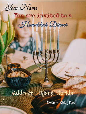 Hanukkah Invitation