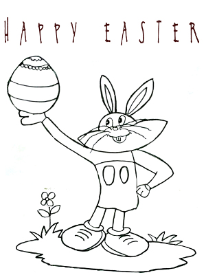 Easter Coloring Card
