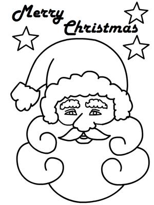 Merry Christmas - Coloring Card