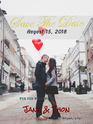 Save the date for Wedding