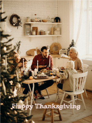Happy Thanksgiving - Thanksgiving Photocard