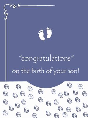 Congratulations on the Birth of Your Son