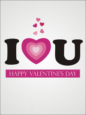 I Love U - Happy Valentine's Day