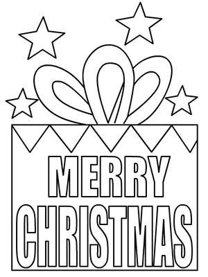 Merry Christmas - Coloring Card
