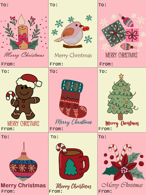 Cute Christmas gift tags! We can write to our friends and family.