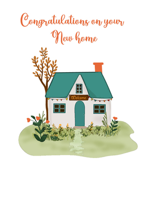 Congratulations card for a new home