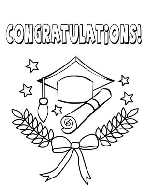 Graduation Day - Coloring Card