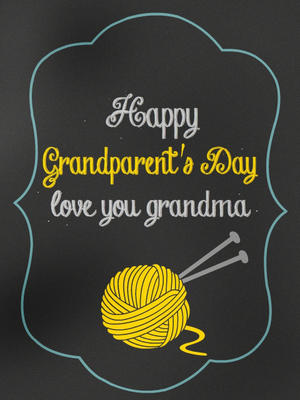 Happy Grandparents Day, Love You Grandma