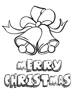 Merry Christmas - Coloring Card