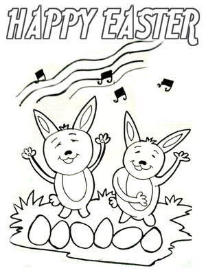Easter Coloring Card