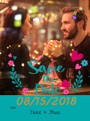 Save the date for Wedding