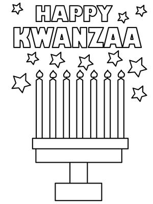Kwanzaa Coloring Card