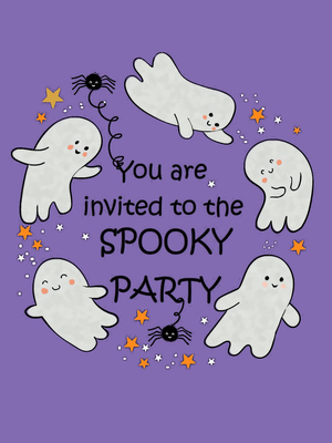 Hapy Halloween! Adorable party invite with fun, festive, and perfect for any spooky event!