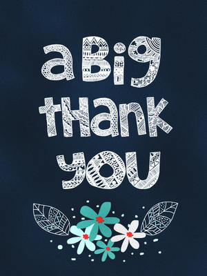 Express gratitude with our elegant "A Big Thank You" card—perfect for heartfelt moments!