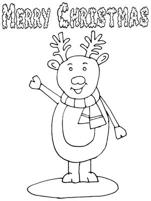 Merry Christmas - Coloring Card
