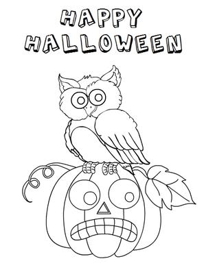 Happy 
Halloween - Coloring Card
