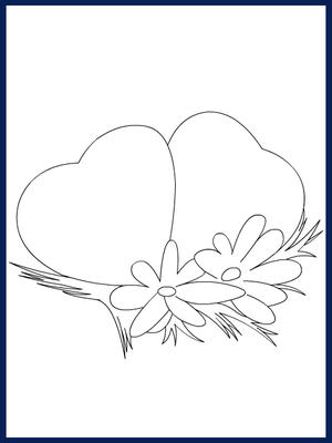 Love You - Coloring Card