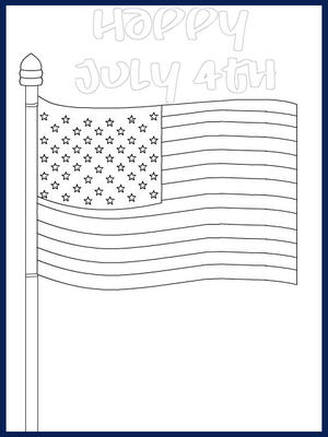July 4th - Color your card 1