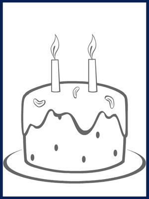 Happy Birthday - Coloring Card