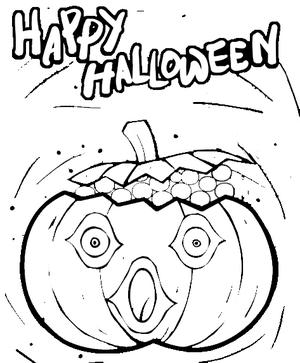 Happy 
Halloween - Coloring Card