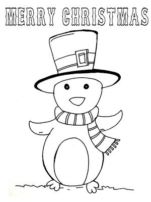 Merry Christmas - Coloring Card