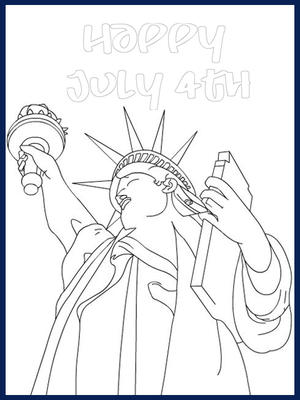 July 4th - Color your card 3