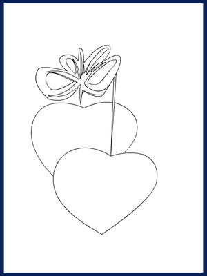 Love You - Coloring Card