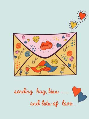 Sending Hug, Kiss and Lots of Love