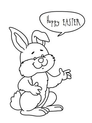 Easter Coloring Card