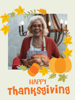 Happy Thanksgiving - Thanksgiving Photocard