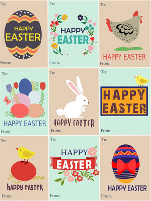 Happy Easter - 9 in 1