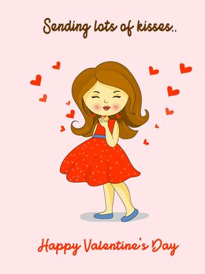 Sending Lots of Kisses - Happy Valentine's Day