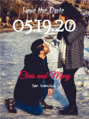 Save the Date for Wedding