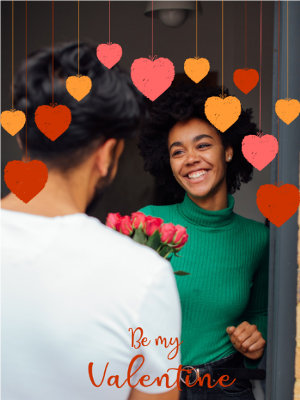 Be My Valentine - Valentines Day Photocard