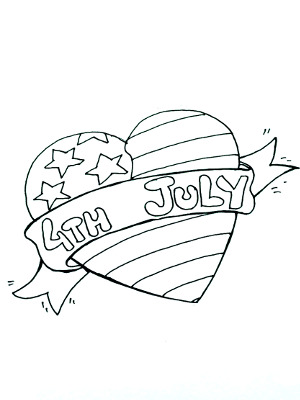 4th of July Coloring Card