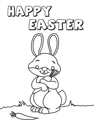 Easter Coloring Card