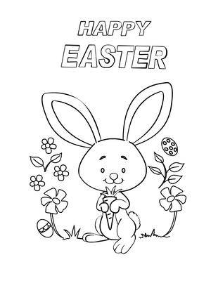 Easter Coloring Card