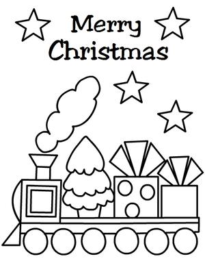 Merry Christmas - Coloring Card