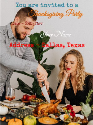 Thanksgiving Party Invitation