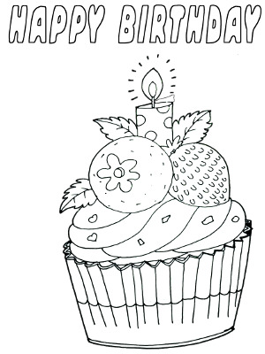 Birthday Coloring Card