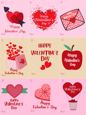 Happy 
Valentine's Day - 9 in 1