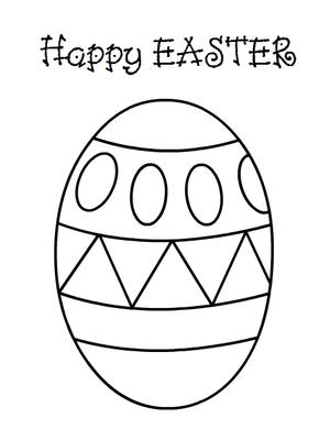 Easter Coloring Card 2