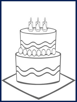 Happy Birthday - Coloring Card