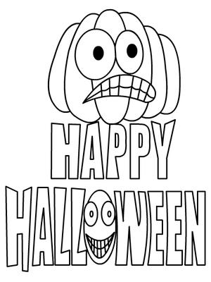 Happy 
Halloween - Coloring Card
