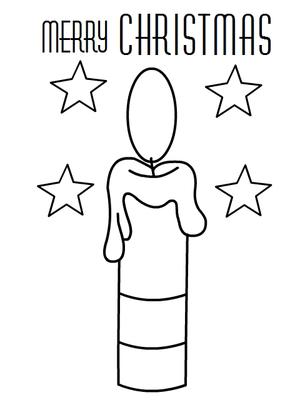 Merry Christmas - Coloring Card