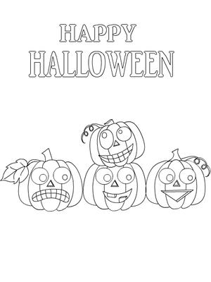 Happy 
Halloween - Coloring Card
