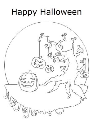 Happy 
Halloween - Coloring Card