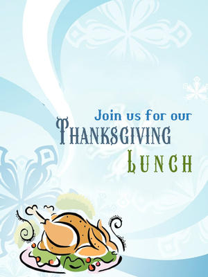 Join Us for Our Thanksgiving Lunch