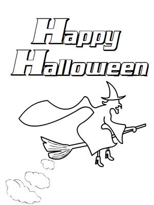 Happy 
Halloween - Coloring Card
