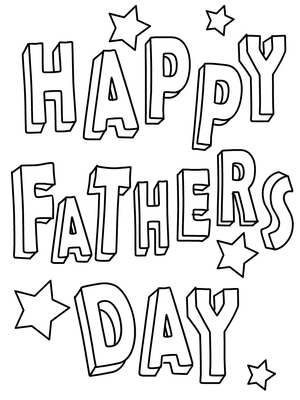 Fun Father's Day coloring card — perfect for kids to personalize and show Dad some creative love!
